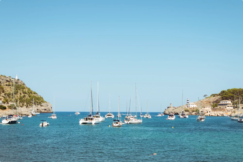 Barcos en el océano